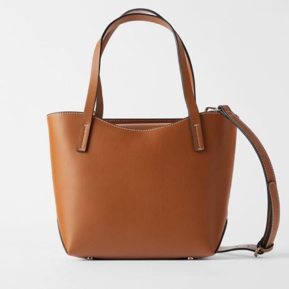 Zara brown mini tote. Looks new